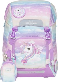 Beckmann Skoletaske Classic Unicorn Pink mønstret 1