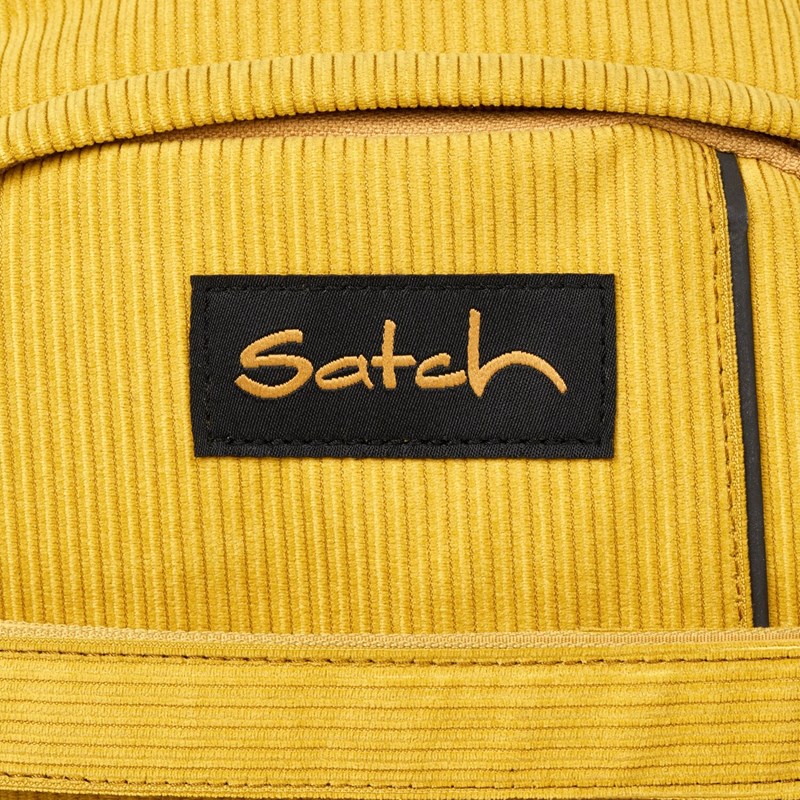 Satch Skoletaskesæt Old School Honey Mørk gul 12