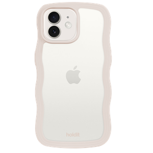 Holdit Mobilcover Wavy Transparent iPhone 12/12 Pro Beige