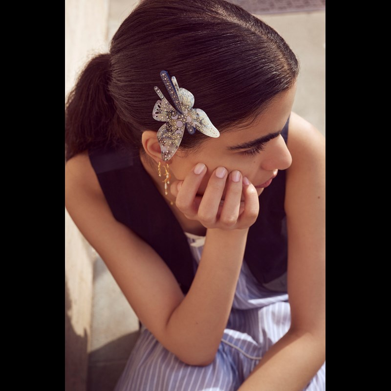 Maanesten Hårspænde Vanessa Blå 2