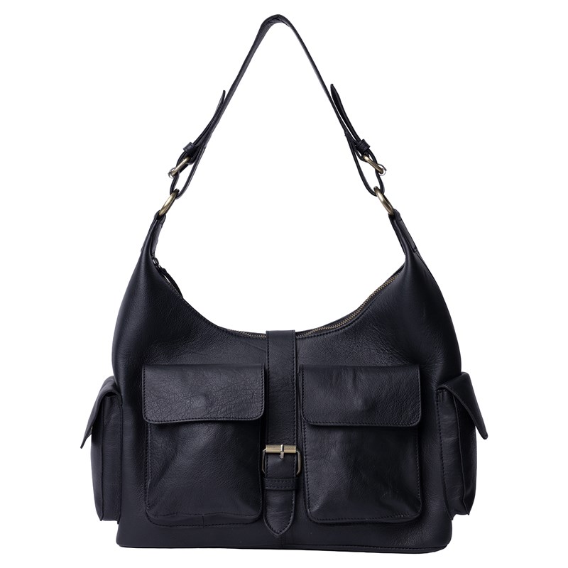 RE:DESIGNED Skuldertaske Solvej Large Sort 1