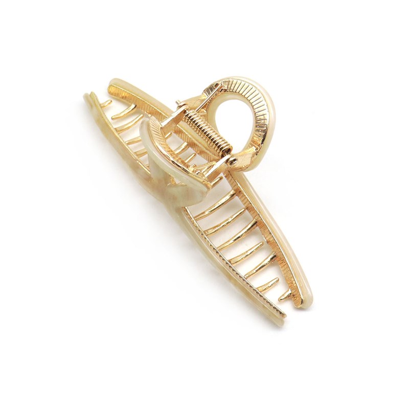 Conmé Hårspänne Rina, vit Vit/Guld 3