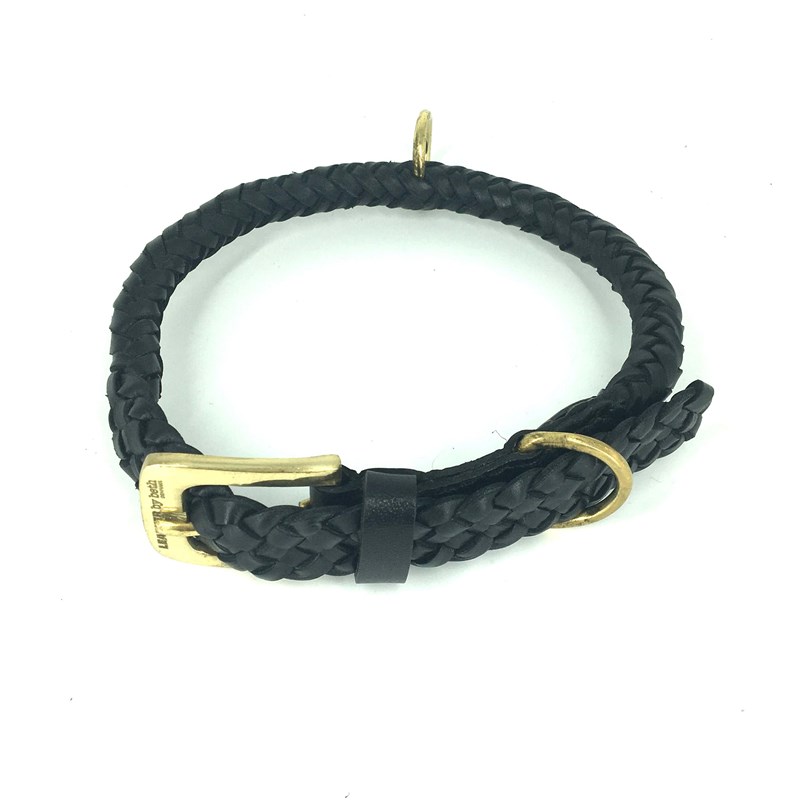 Leather by Beth Hundehalsbånd Maxiflet Sort Str XL 2