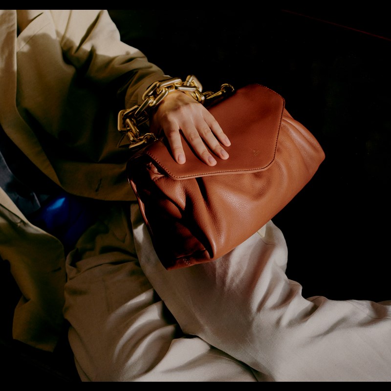 Adax Skuldertaske Chantal Sorano Brun 2