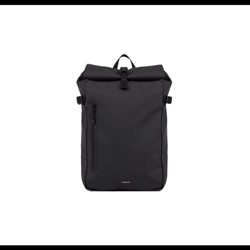 Sandqvist Ryggsäck Rolltop Stream M Svart 14"