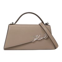 KARL LAGERFELD Håndtaske Signature  Taupe 1
