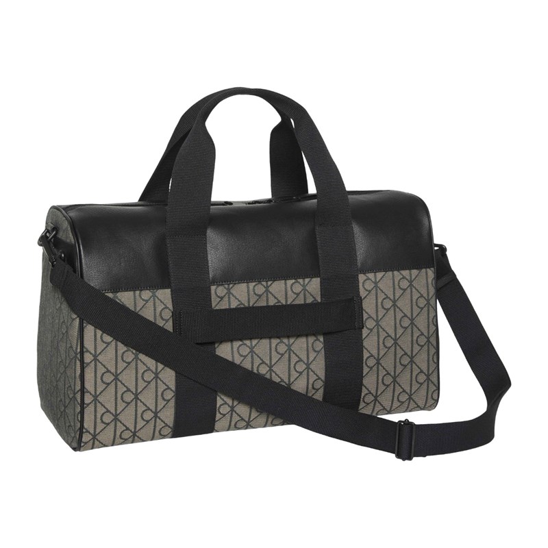 Calvin Klein Weekendväska Emblem Jacquard Svart/Beige 3