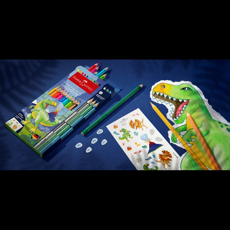 Faber-Castell Farveblyanter 10-Pak Dino Flere farver 2