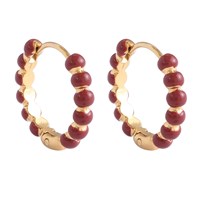 Conmé Øreringe Barcelona medium Brun