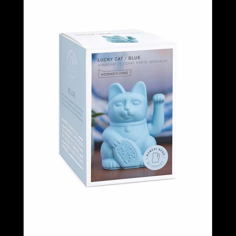 Donkey Vinkekat Maneki Neko Blå 3