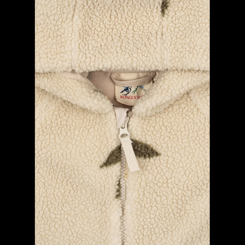 Konges Sløjd Heldräkt Jody Teddy Citron Beige/grön 12 mdr. 3