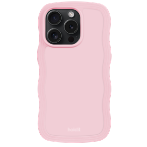 Holdit Mobilcover Wavy Iphone 15 Pro Pink