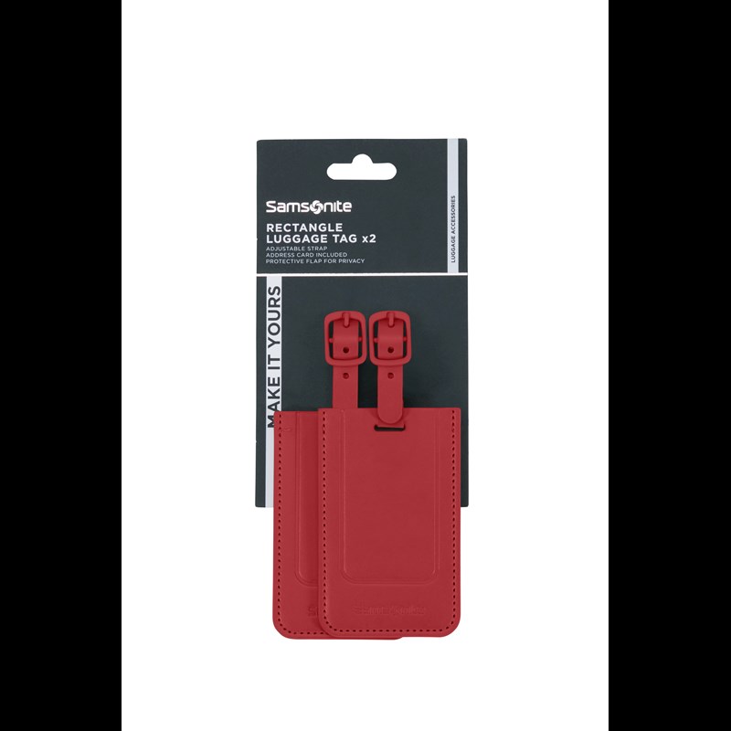 Samsonite Bagagemärke 2 stk Röd 4
