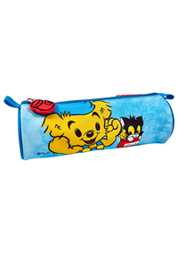 Bamse Pennfodral runt Bamse Blå/Orange