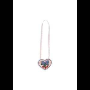 Konges Sløjd Axelväska Beaded Heart Mini Svart