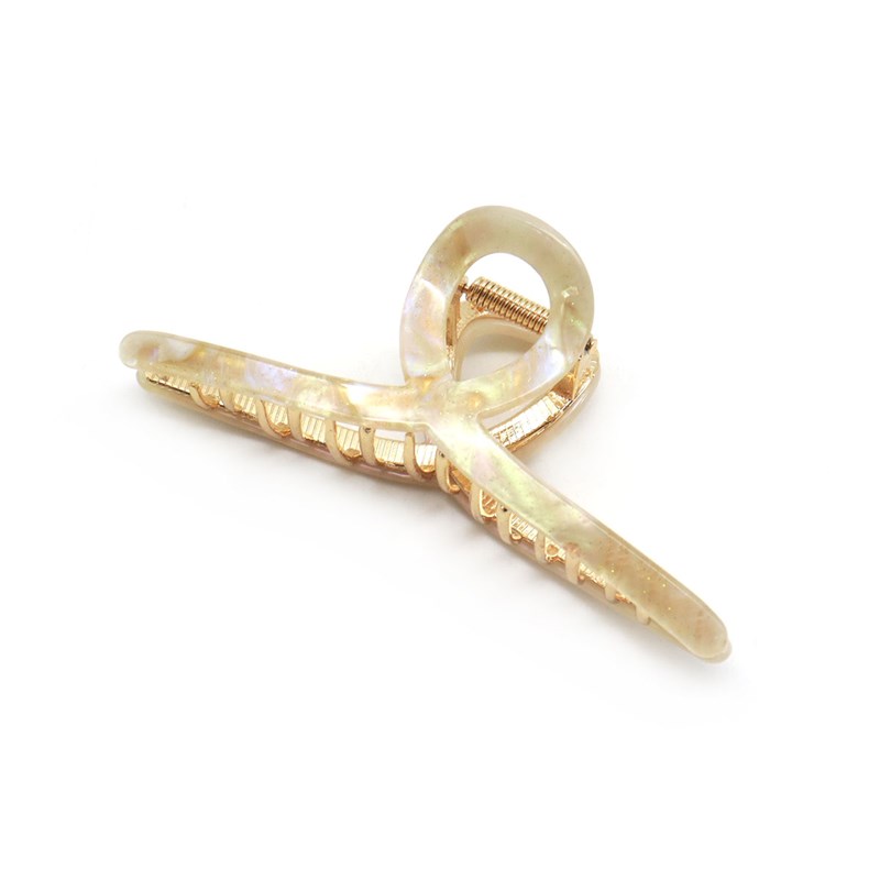 Conmé Hårspänne Rina, vit Vit/Guld 2