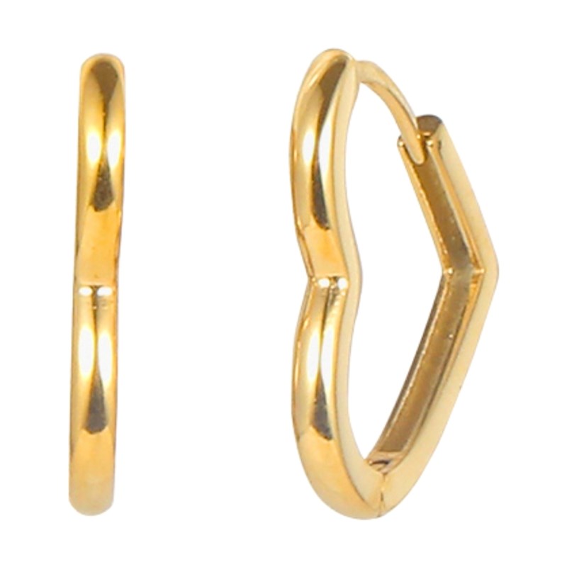 PITAYA Örhänge Julie Heart  Guld