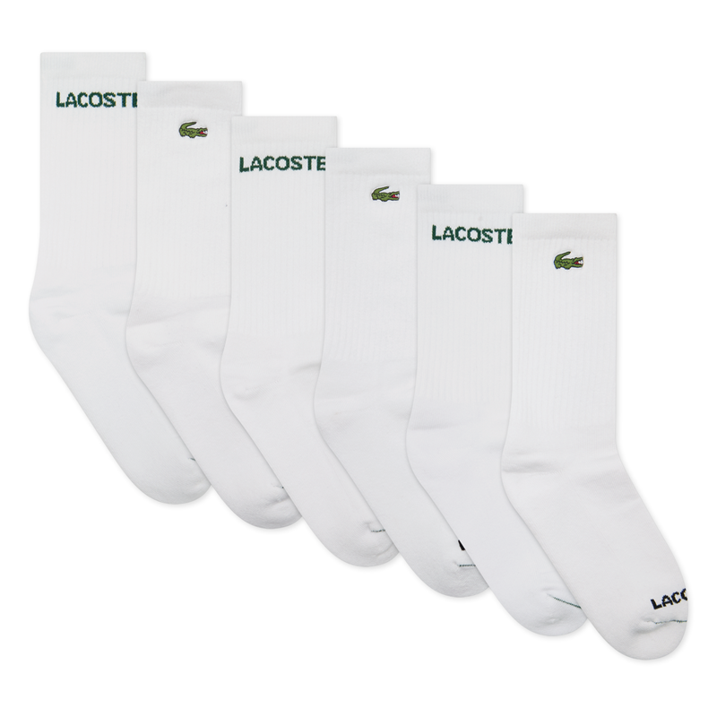 Lacoste Strumpor 6-pak Vit 38-42 1