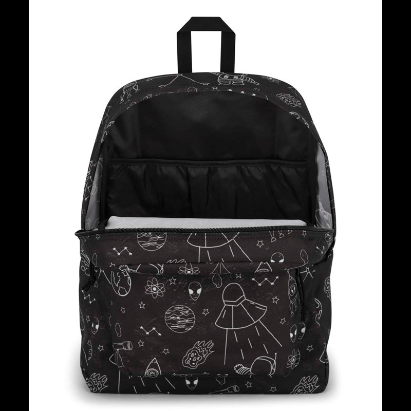 JanSport Rygsæk Superbreak Plus Sort m/mønster 15" 6