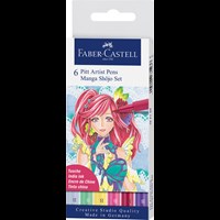 Faber-Castell Tuscher B Artist Shôjo 6 st. Multi 1