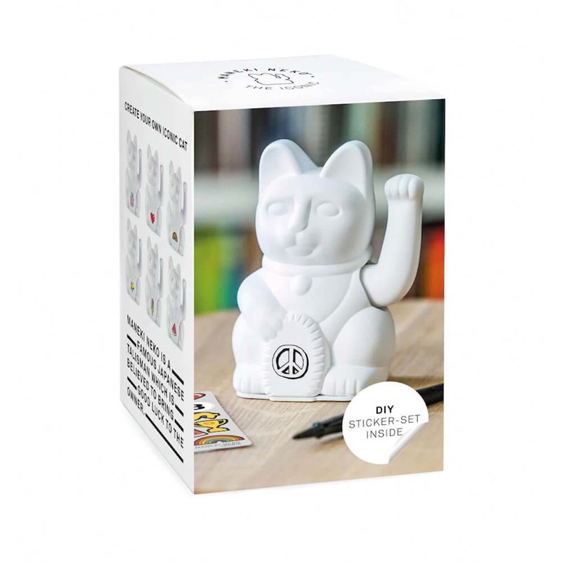 Donkey Vinkekat Maneki Neko Hvid 3