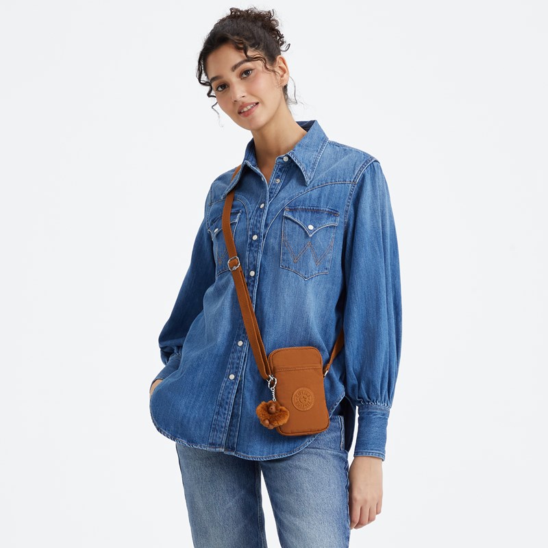 Kipling Mobil Telväska Tally Mocca Brun 4