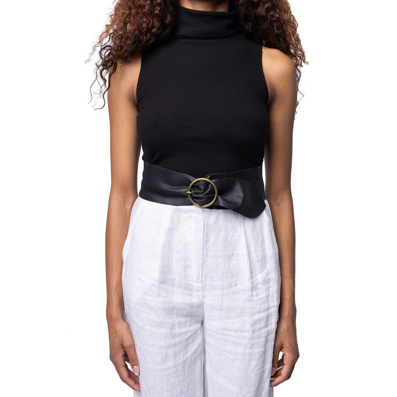 RE:DESIGNED Damebælte Hila Sort 85 Cm 2