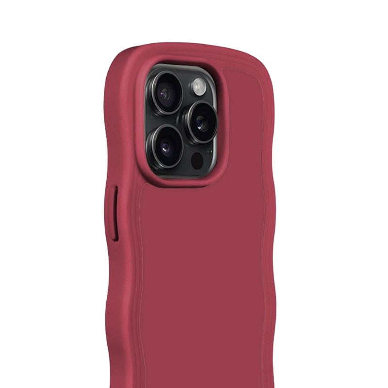 Holdit Mobilfodral Wavy Röd Iphone 15 Pro 3