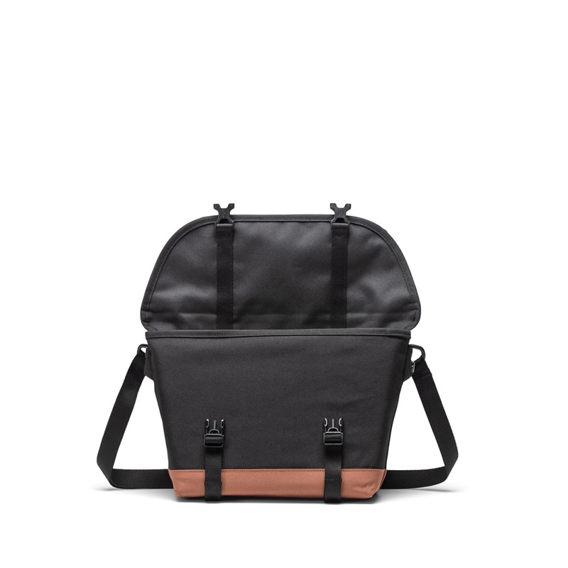 Herschel Axelväska Messenger Cove S Svart/Brun 4