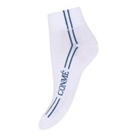 Conmé Strumpor Sneaker Stripe Vit/Marinblå 37-39