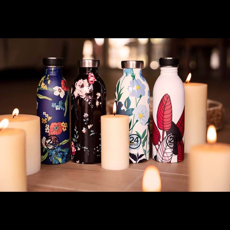 24Bottles Drikkeflaske Urban Bottle Rød/Hvid 3