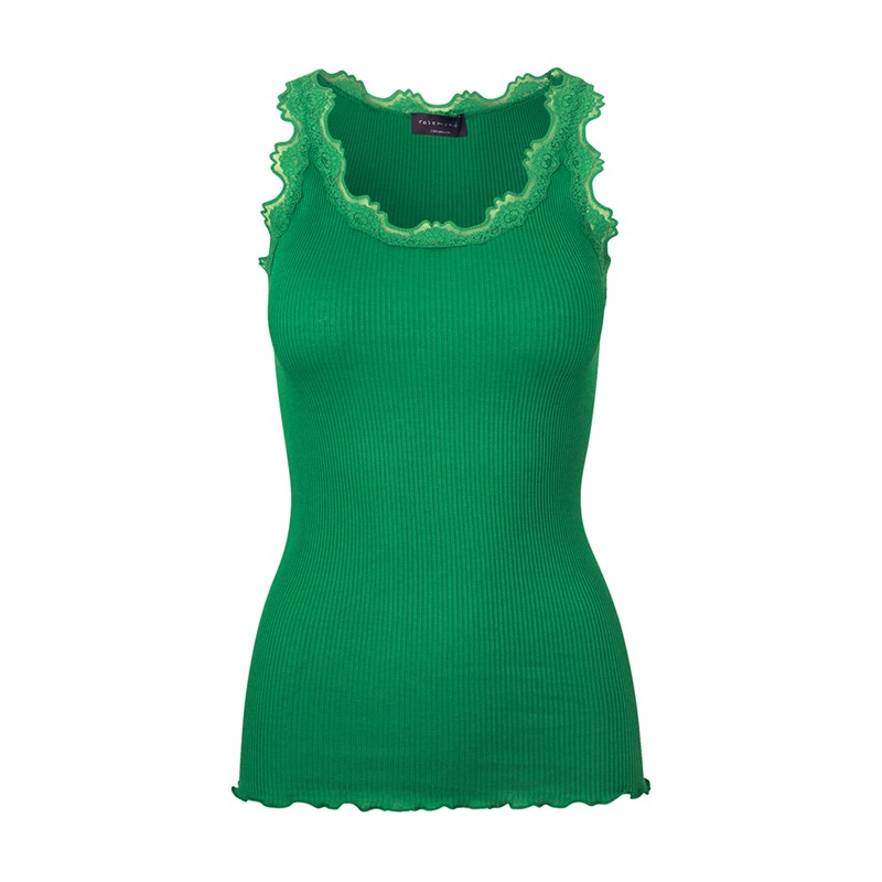 Rosemunde Silketop Grøn Str S