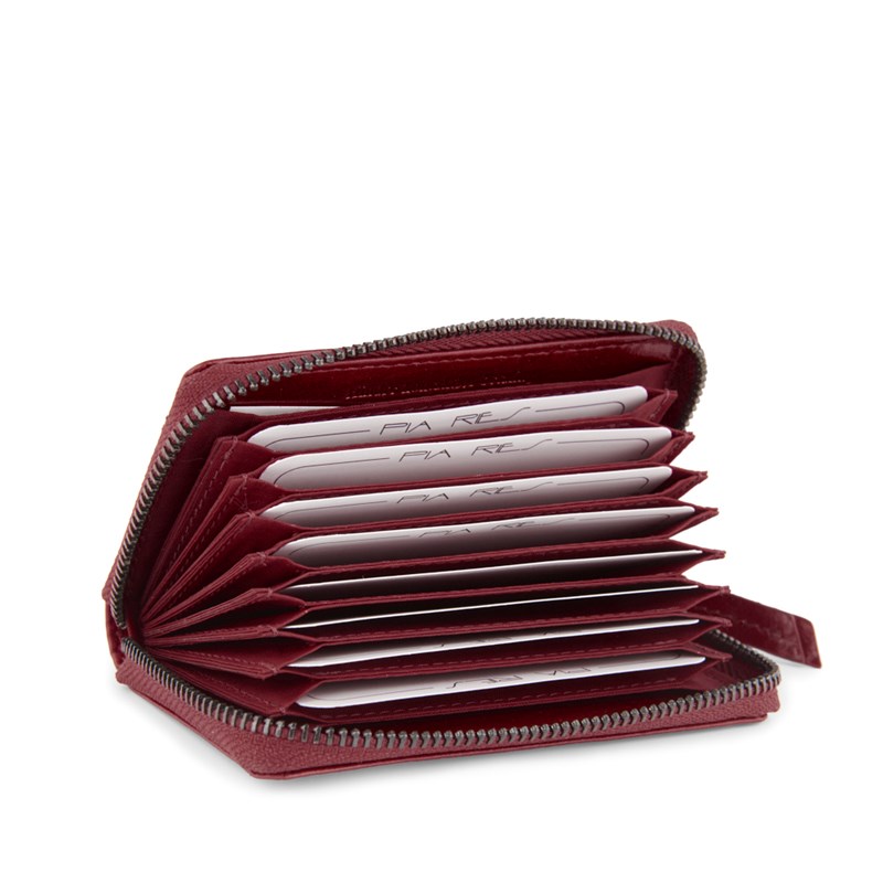 Pia Ries Korthållare Crunch Zip  Bordeaux 3