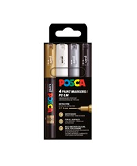 POSCA Pennor POSCA PC-1M 4-pack Multi