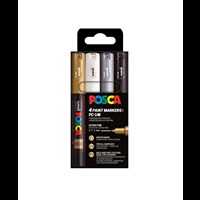POSCA Pennor POSCA PC-1M 4-pack Flerfärgad