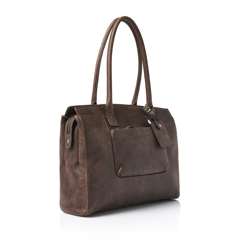 Castelijn & Beerens Axelväska RFID Mocca Brun 15" 2