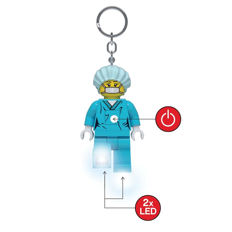 LEGO Bags Nøglering m/LED lys Kirug Turkis 2