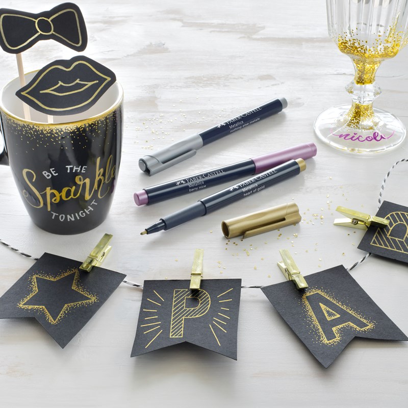 Faber-Castell Tusser Metallic pen 6 stk. Multi 3
