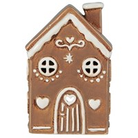 Ib Laursen Fyrfadsstage Hus Stillenat Brun/Beige 1