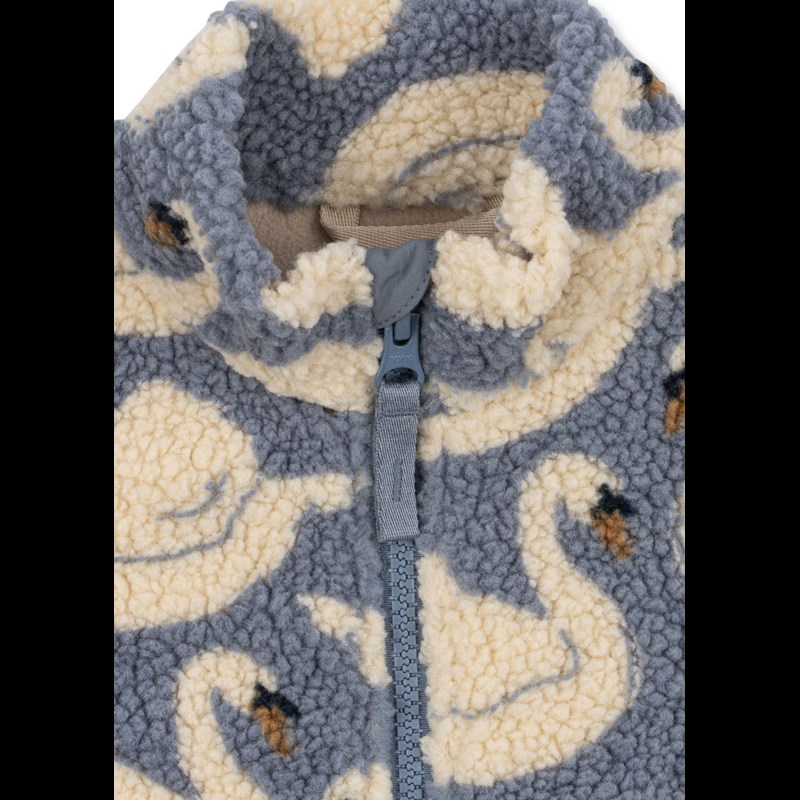 Konges Sløjd Vest Jody Teddy Swan Blå/hvid 12 mdr. 3