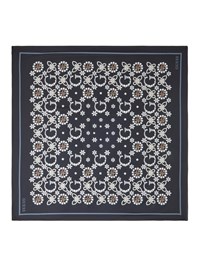 Guess Tørklæde Foulard  Sort m/mønster 1