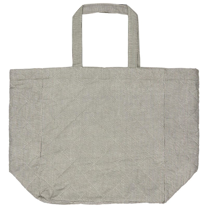 Ib Laursen Shopper Quiltad Grå/vit 1