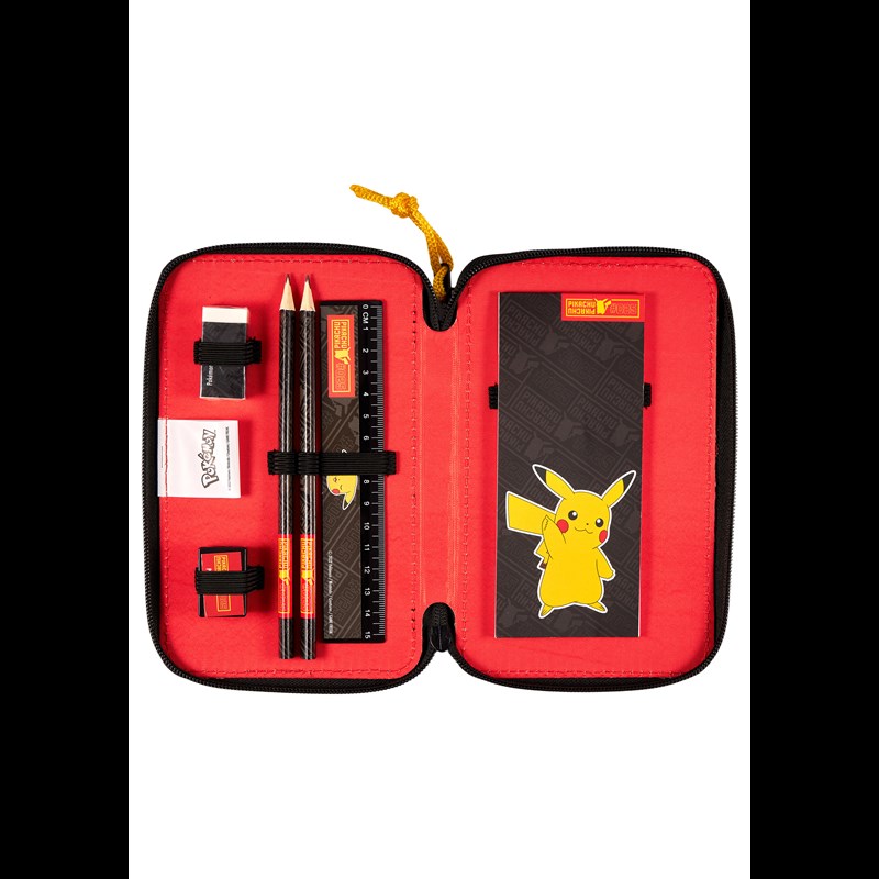 Pokèmon Pennfodral med fyld Pokémon Svart/Gul 4