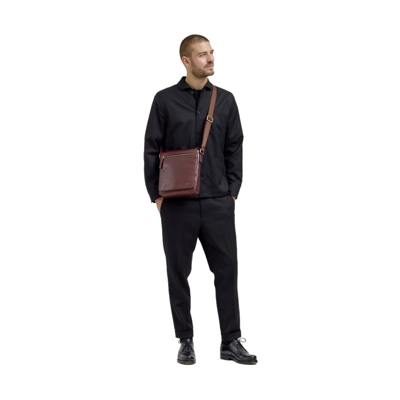 Jost Skuldertaske S Skagen Brun/rød 6