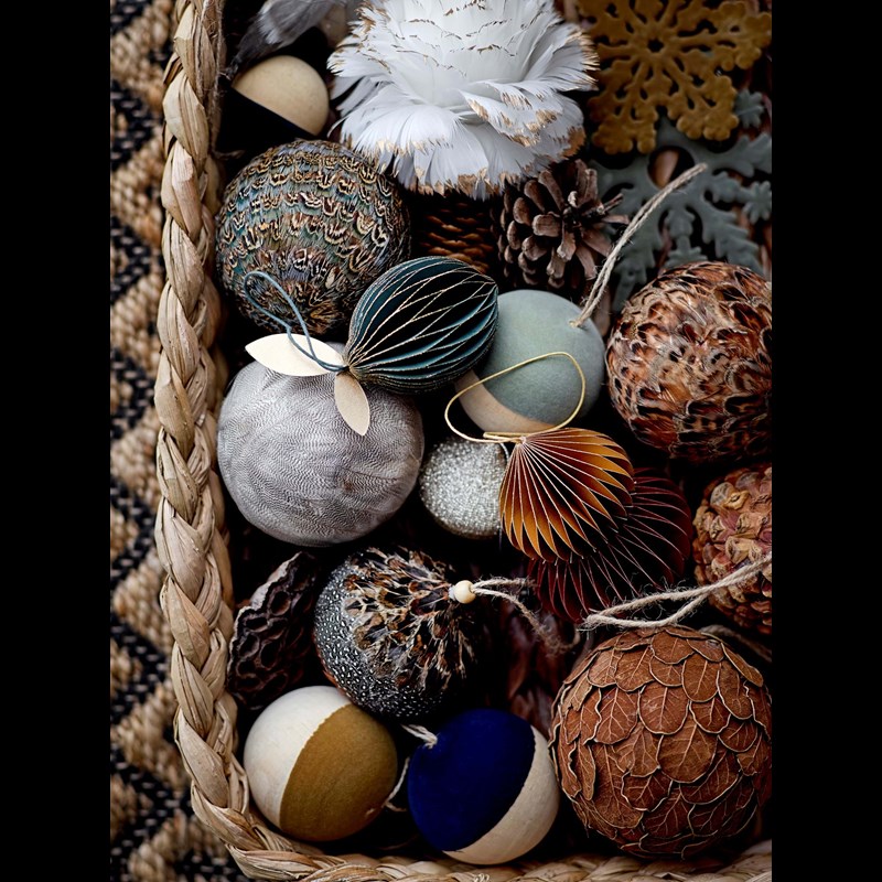 Bloomingville Julepynt Fjer Hvid 2