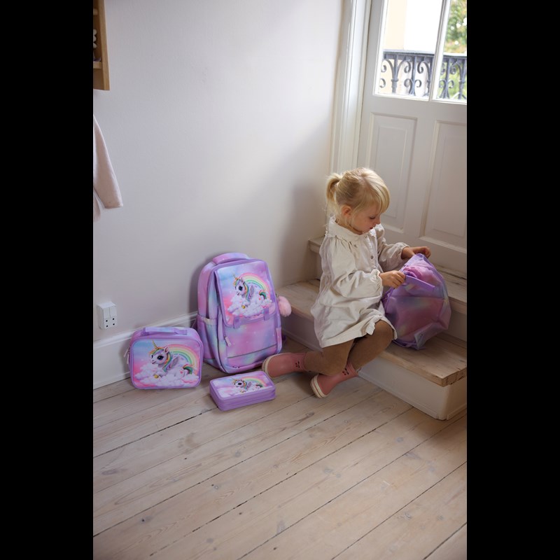 Grow Skoletaske StartPack Unicorn Lilla/pink 9
