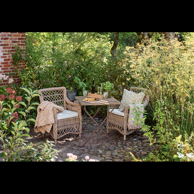 Ib Laursen Tæppe Quiltet Blomster Print 4