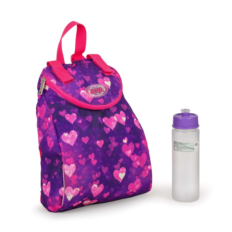 JEVA Skoletaske Beginners Blå/Rød/Sort 7