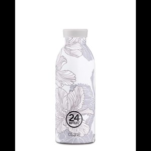 24Bottles Termoflaska Clima Bottle Tea Vit blomning