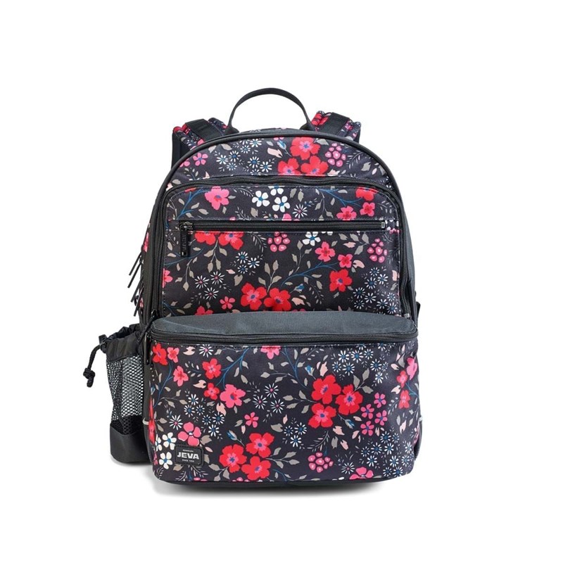 JEVA Rygsæk Square Coral Blomster Print 1